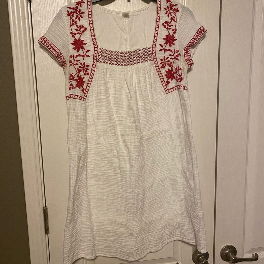 Floral White Dress